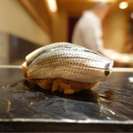 鮨 とかみ - 2016/11昼_こはだ（2枚づけ）