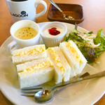 カフェ ラグーン - サンドイッチモーニング¥430