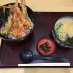 丼匠 - 天丼とミニうどんのセット
500円税込（企画価格）