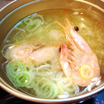 甘海老丸々汁！