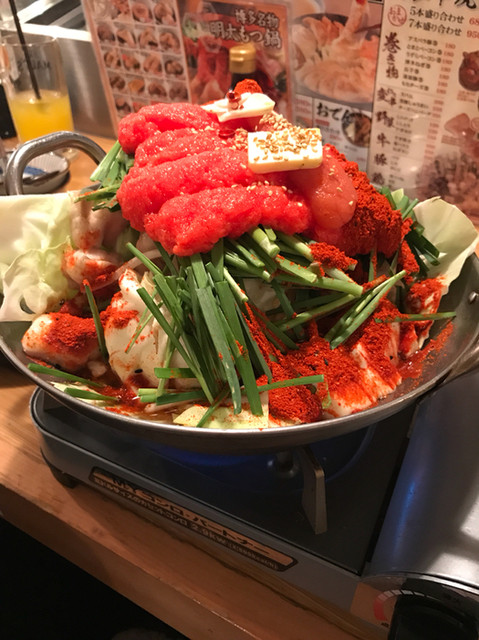 明太子もつ鍋が食べたくて By ふじよふじお 屋台屋 博多劇場 本八幡店 本八幡 居酒屋 食べログ