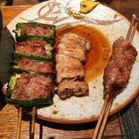 鳥茂 - 肉詰め、しろ、つくね