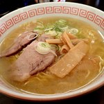 ラーメン ふくや - しおラーメン；丼が金線柄から八卦紋に変ってました(^^;) @2016/12/03