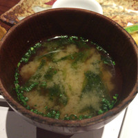 鮨と和の食　清吉 - ランチセットの味噌汁