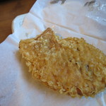 名水うどん 野々傘 - たいやきの天ぷら　300円
      (2016年12月)