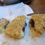 名水うどん 野々傘 - たいやきの天ぷら　３等分にしたつもりｗ(2016年12月)