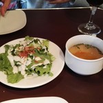 Supeimbarupashion - パスタのセットメニュー
                      サラダとスープ