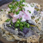 手打蕎麦ぐらの - なすと辛み大根の冷かけそば