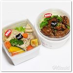 Derido - 蒸し鶏きのこクリームBOX　 / 炭火焼鳥丼（たれ）