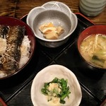 會水庵 - 焼いわし丼（2016年4月）