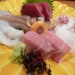 すし処 錦 - お造り盛り合わせ（2010年11月再訪）