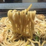 日喜屋 - みそ味鉄板焼き(和牛ホルモン、レバー、うどん)