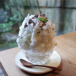 祇園NITI - チョコミントかき氷(1200円)