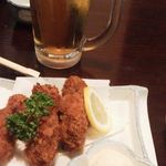 Sugino - カキフライと生ビールをオーダーしました