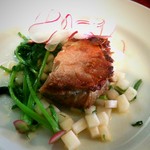 ポトフ - 塩漬け豚肩ロースの煮込み焼き、大根のマリネ、ラディッシュ