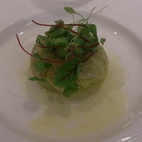 レストラン アラジン - ホタテ貝とセップ茸のキャベツ包み