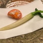 天神橋 青木 - 青味大根の味噌漬け・海老