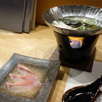 完全個室 天鮨 - 金目鯛のしゃぶしゃぶ