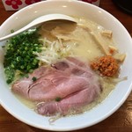 麺屋 菜々兵衛 - 【2016年11月】鶏白湯味噌＠850円、提供時。