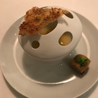 Installation Table ENSO L'asymetrie du calme - すっぽんのフラン 右はコロッケ