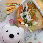 サブウェイ - サーモン＆マスカルポーネ サンドイッチ Smoked Salmon & Mascarpone Sandwich at Subway, Aeon Hashimoto！♪☆(*^o^*)