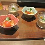 日本料理 潤花 - ２０１６年１２月３日の先付け