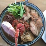 食い味の道有楽 - 師走の一杯・活　殻牡蠣味噌蕎麦C店主のおすすめ(2016.12再訪)