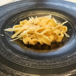 Convivio - 28年12月　カーチョエペペ　有田焼の黒皿