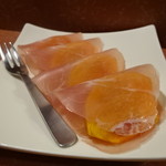 美酒肴房 松圭 - 生ハム柿