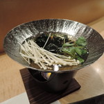 完全個室 天鮨 - 金目のしゃぶしゃぶのお出汁