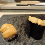 完全個室 天鮨 - love♡雲丹の食べ比べ