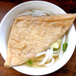 手打うどん 松岡 - かけそのまま+お揚げ