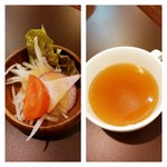 セットのサラダ/スープ