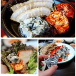 Hanuri - 冬のサムギョプ新作！牡蠣と熟成ポッサムキムチのサムギョプサル
      
      お酒止まりません（笑）牡蠣だけ、サムギョプだけでも旨い！意外と両方一緒に包んでも旨いんですよっ！
      