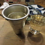 立ち呑みのさのや - ちろりとコップでいただきます♪