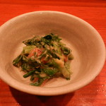 竹甚 - ぬたあえ（白味噌仕立てでマグロとわけぎ） 