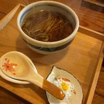 石臼自家挽き蕎麦 みなもと - かけ　ハーフ