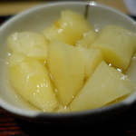 東麻布 天本 - 竹生姜のガリ