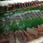 天一 - 自宅まで届けてくださった、鰹、さごし、トビウオ