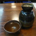 利久庵 - お燗（菊正宗生一本）６００円