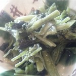 蕎麦処 みかわ - わさびの花芽漬け