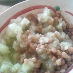 蕎麦処 みかわ - ソバの実おろし②　　まぜまぜ