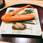 日本料理 太月 - 松葉蟹　浜茹で　カニ酢2016年12月