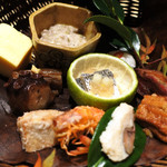 銀座 しのはら - 八寸
      ＊全て展開したところ