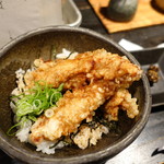 山元麺蔵 - ちょっと小さな鶏ささみ天丼