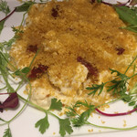 俺のフレンチ・イタリアン AKASAKA - ポテトサラダ。カレー風味のパン粉がかかってる。