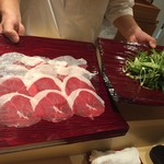 銀座 しのはら - ★9.5鍋　九条ネギとツキノワグマ