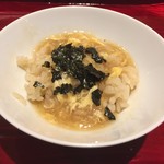 銀座 しのはら - 食事☆8クマ鍋の出汁と卵とじ、のり