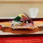 銀座 しのはら - ★9　ぶどうえびとかにの土佐酢仕立て