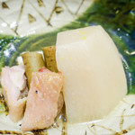 和庵 - 16-11大和鶏焼き煮、聖護院大根、ねぎ焼き、牛蒡